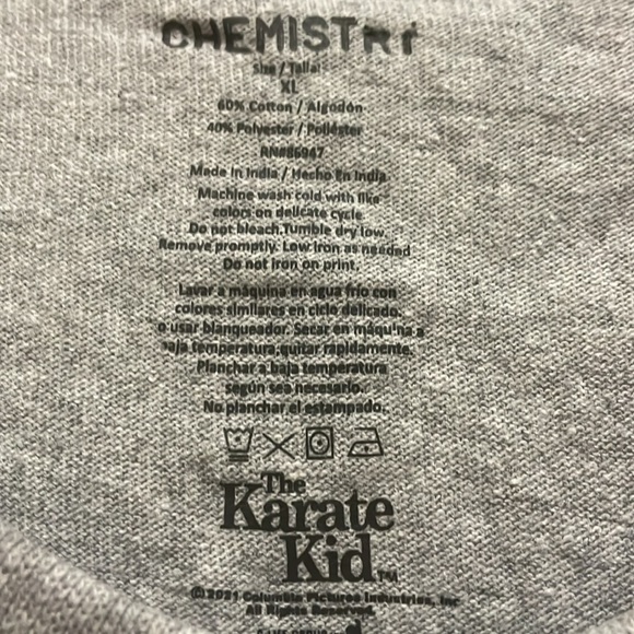 GRAPHIC T-SHIRT: NWT, Karate Kid Size L and XL 100% Cotton. - Picture 2 of 3